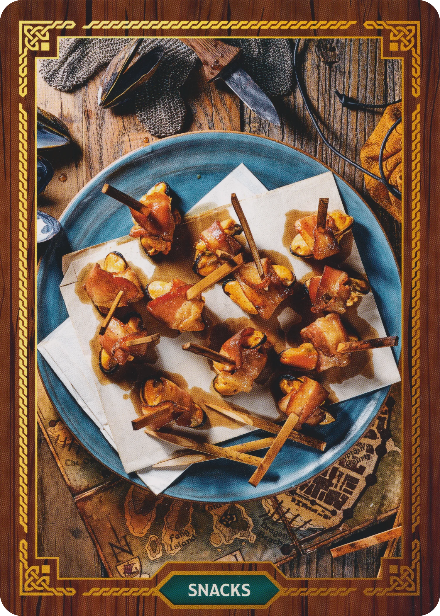 Bacon-Wrapped Smoked Mussels